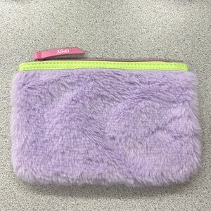 IPSY January 2023 Lilac Faux Fur Makeup Bag